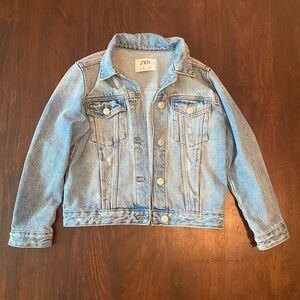 Zara Light Blue Denim Outerwear